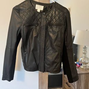 Genuine leather moto jacket- never worn, perfect condition!